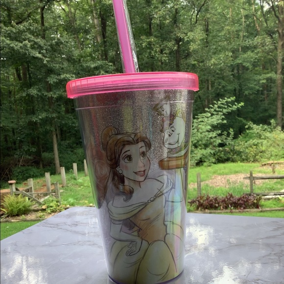 Disney beauty and the beast drink tumbler